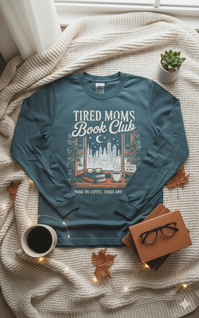 Tired Moms Book Club Shirt