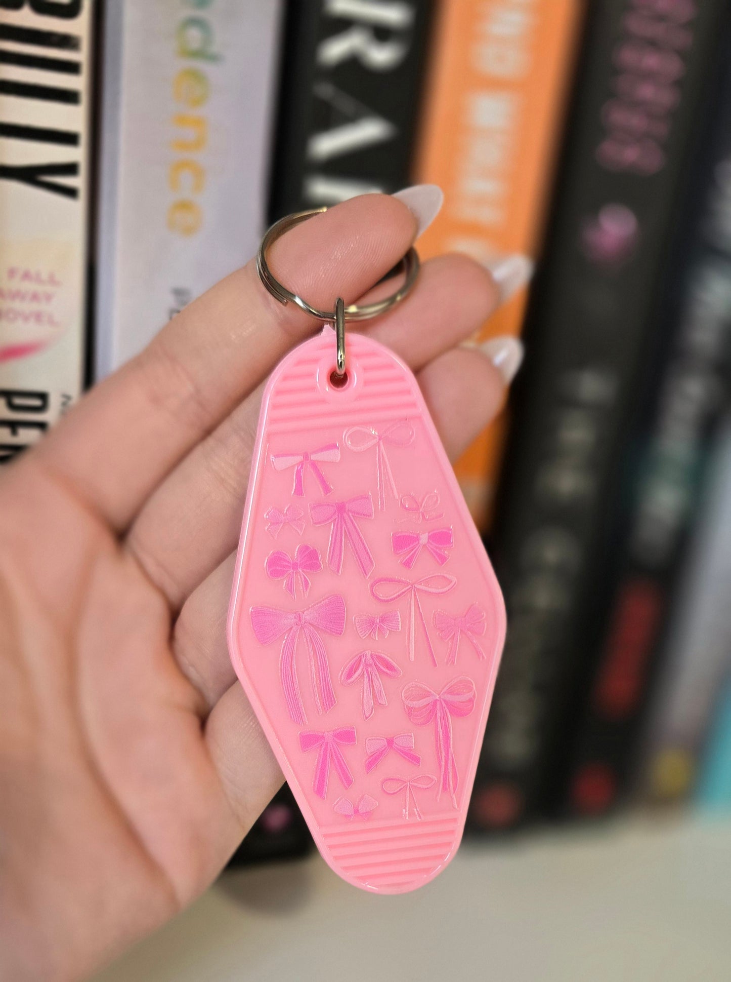Pink Bows Motel Keychains