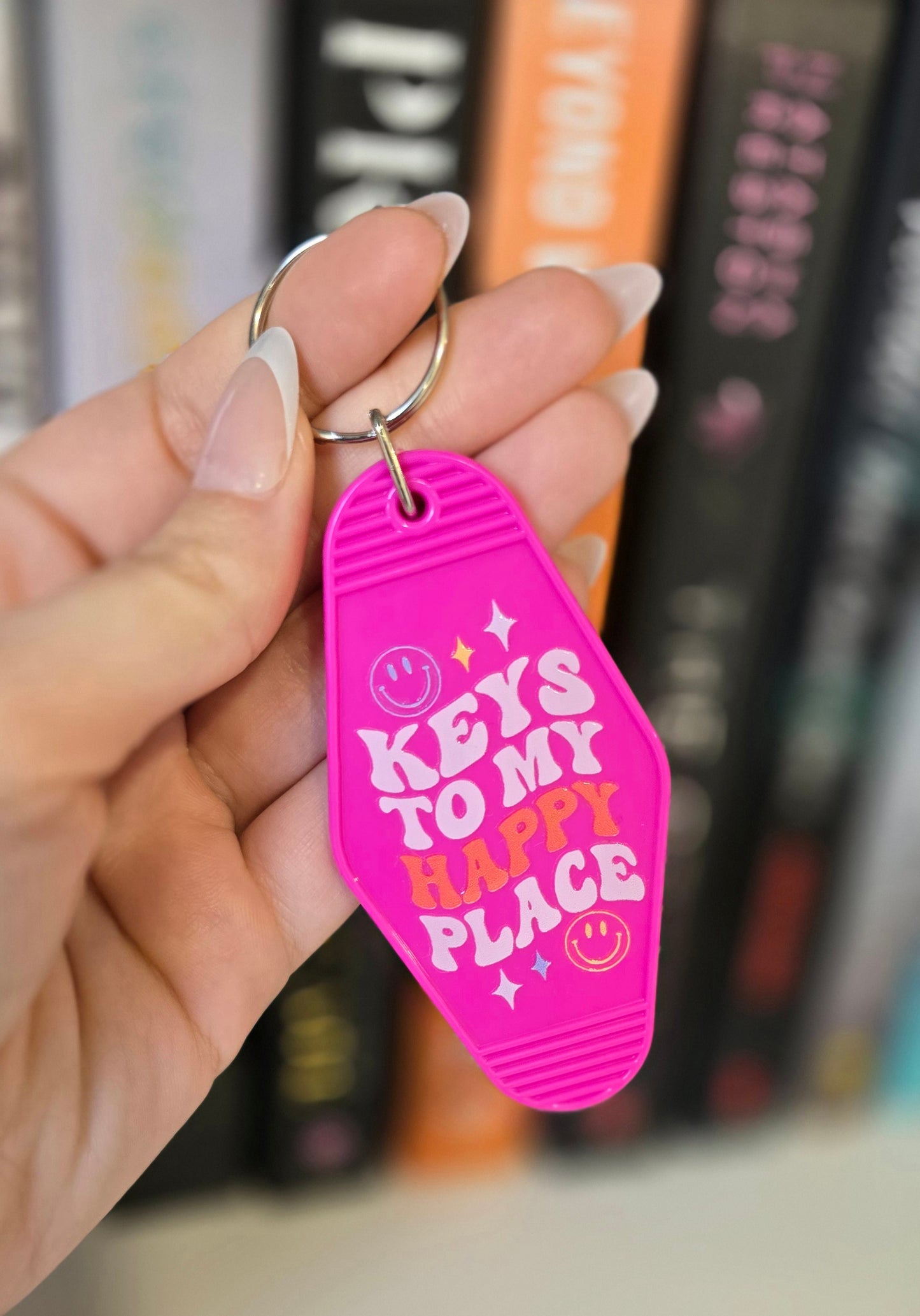 Keys To My Happy Place Motel Keychain