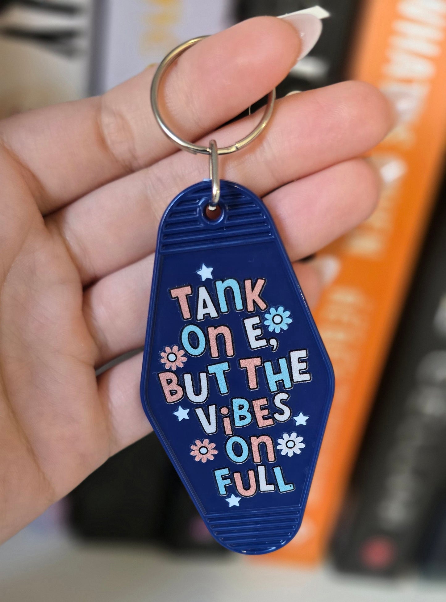 Tank On E Motel Keychain