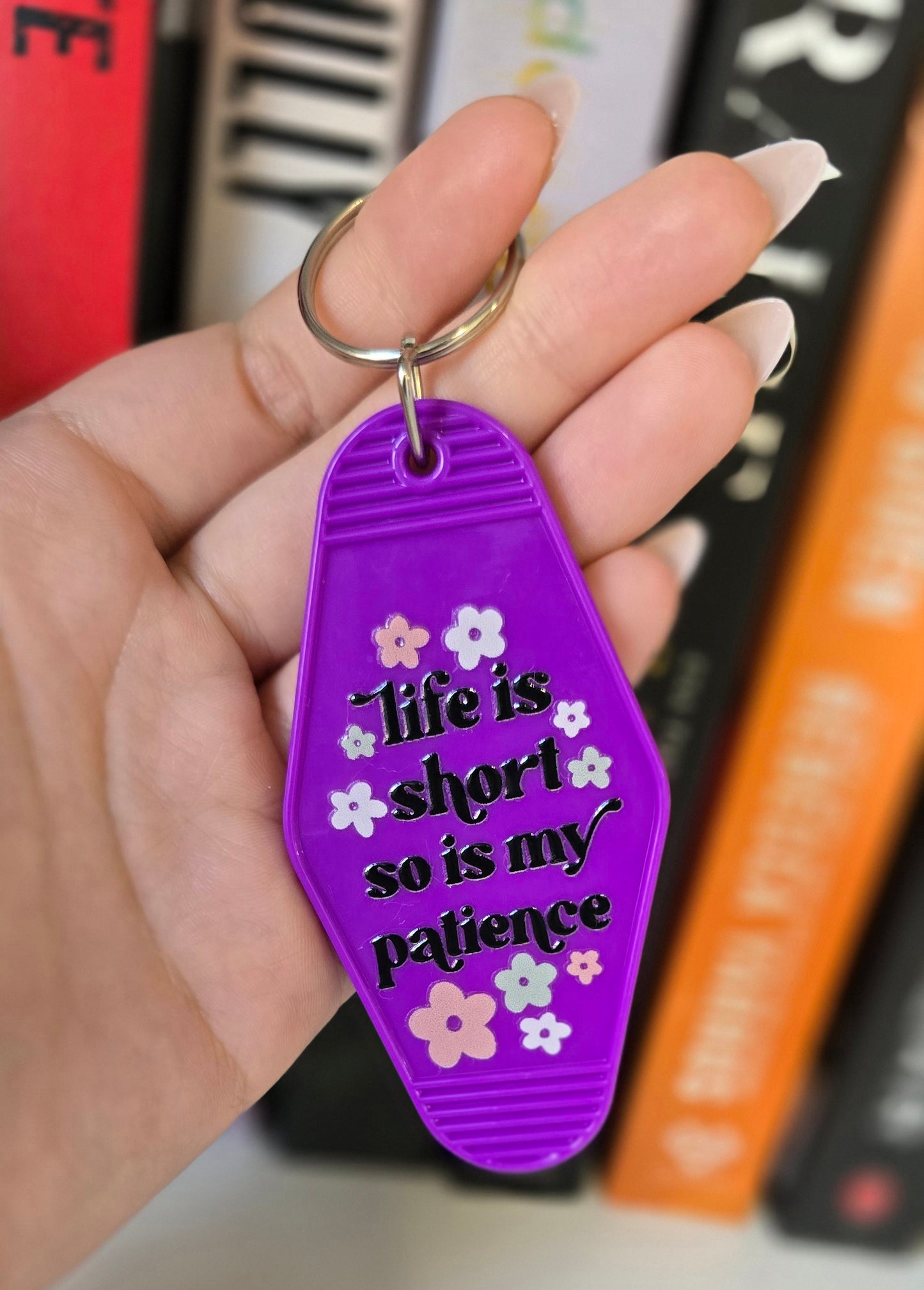 Life Is Short Motel Keychain