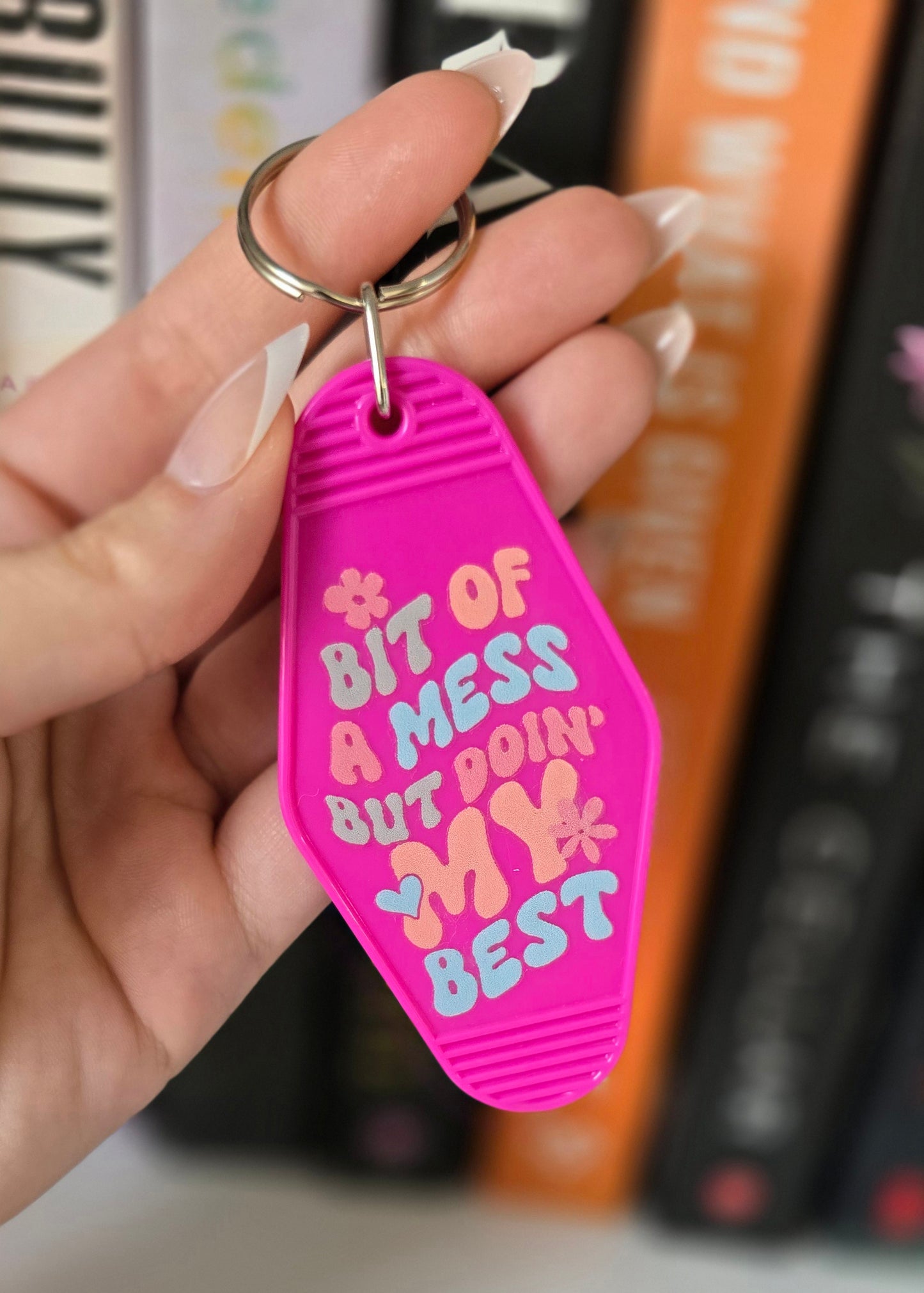 Bit Of A Mess Motel Keychain