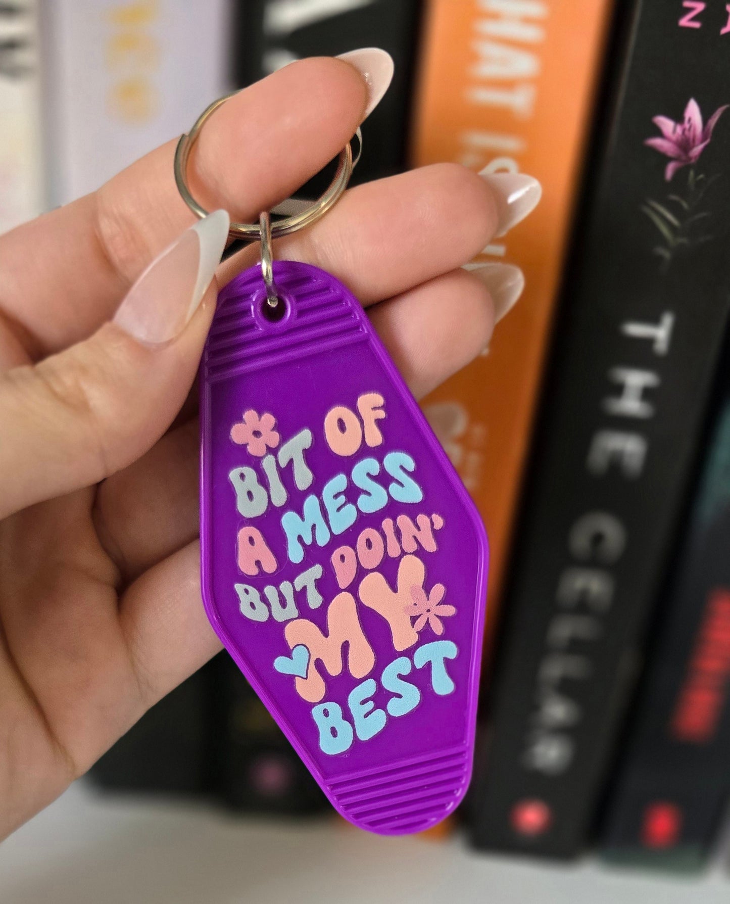 Bit Of A Mess Motel Keychain