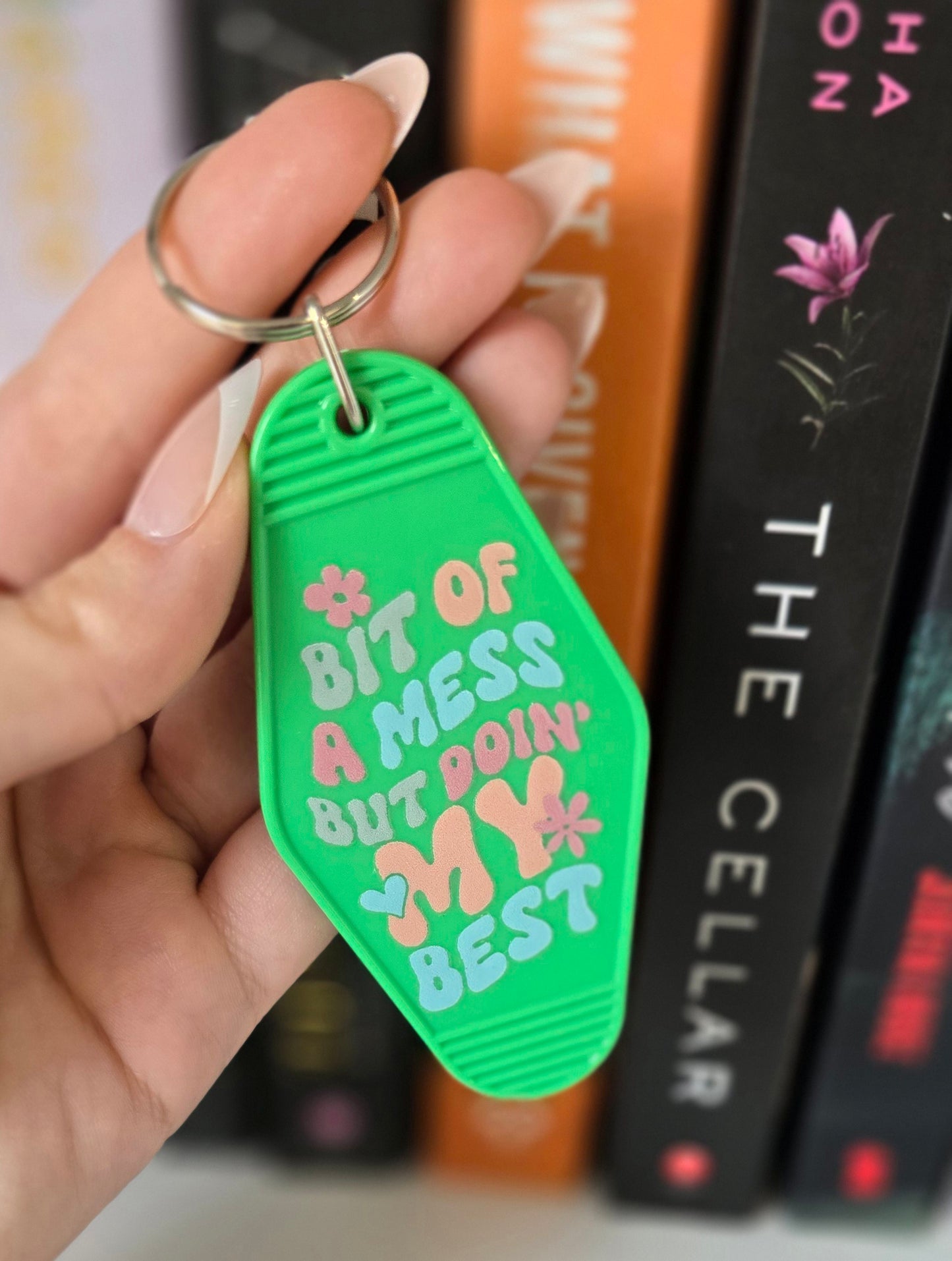 Bit Of A Mess Motel Keychain