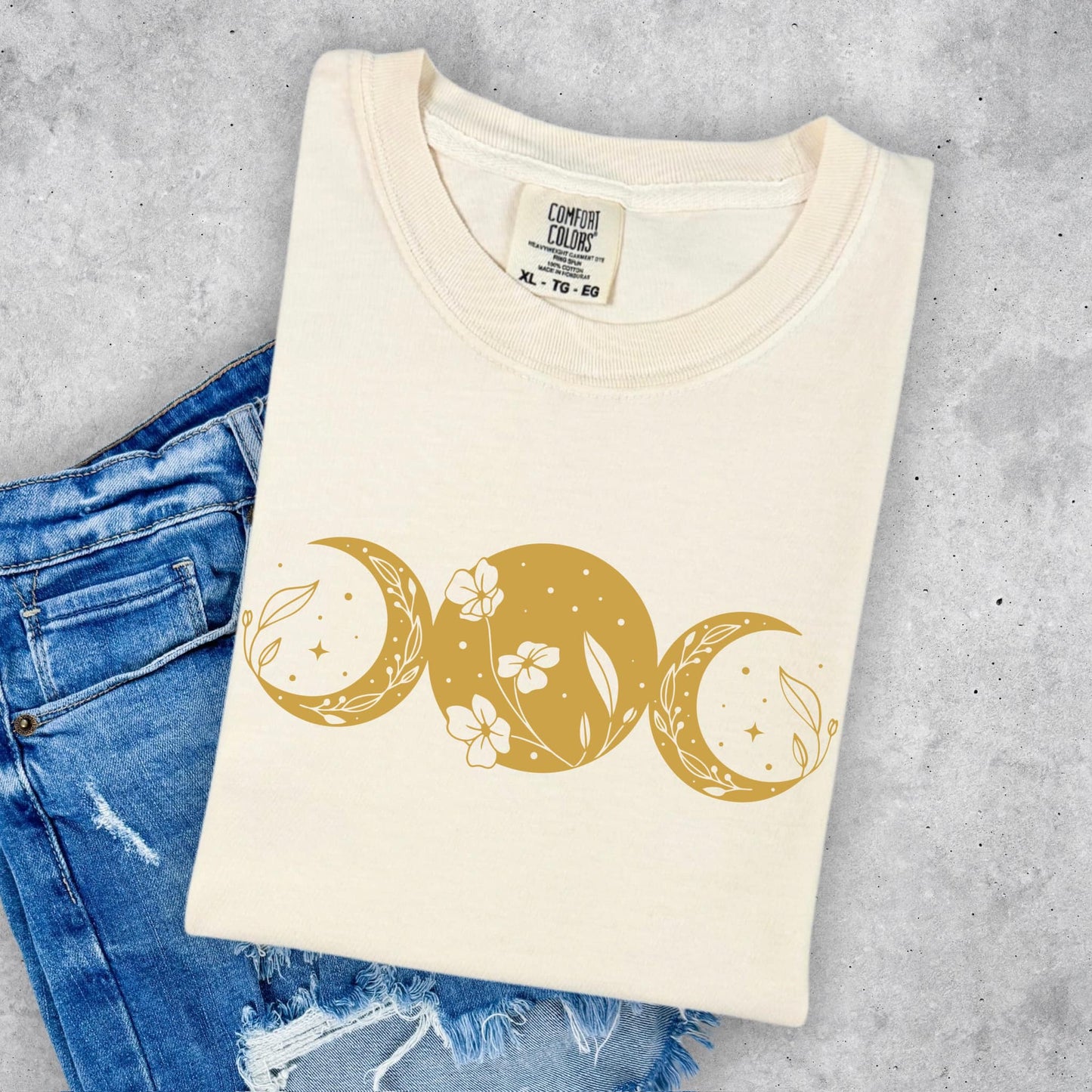 Metallic Gold Moons Shirt