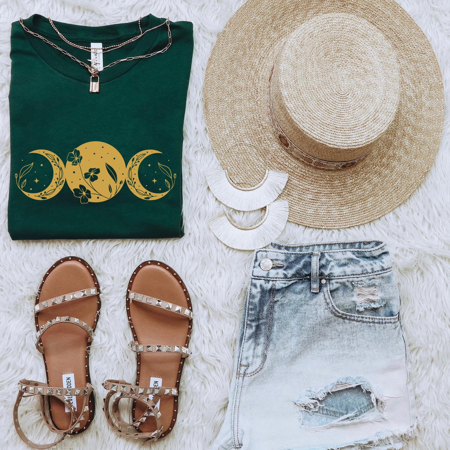 Metallic Gold Moons Shirt