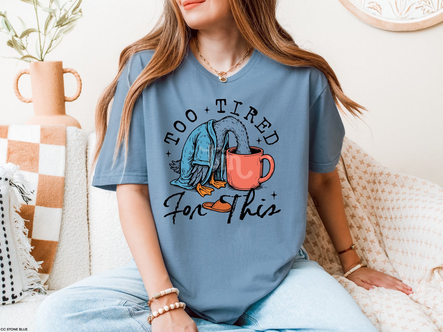 Too Tired for This Duck Tee