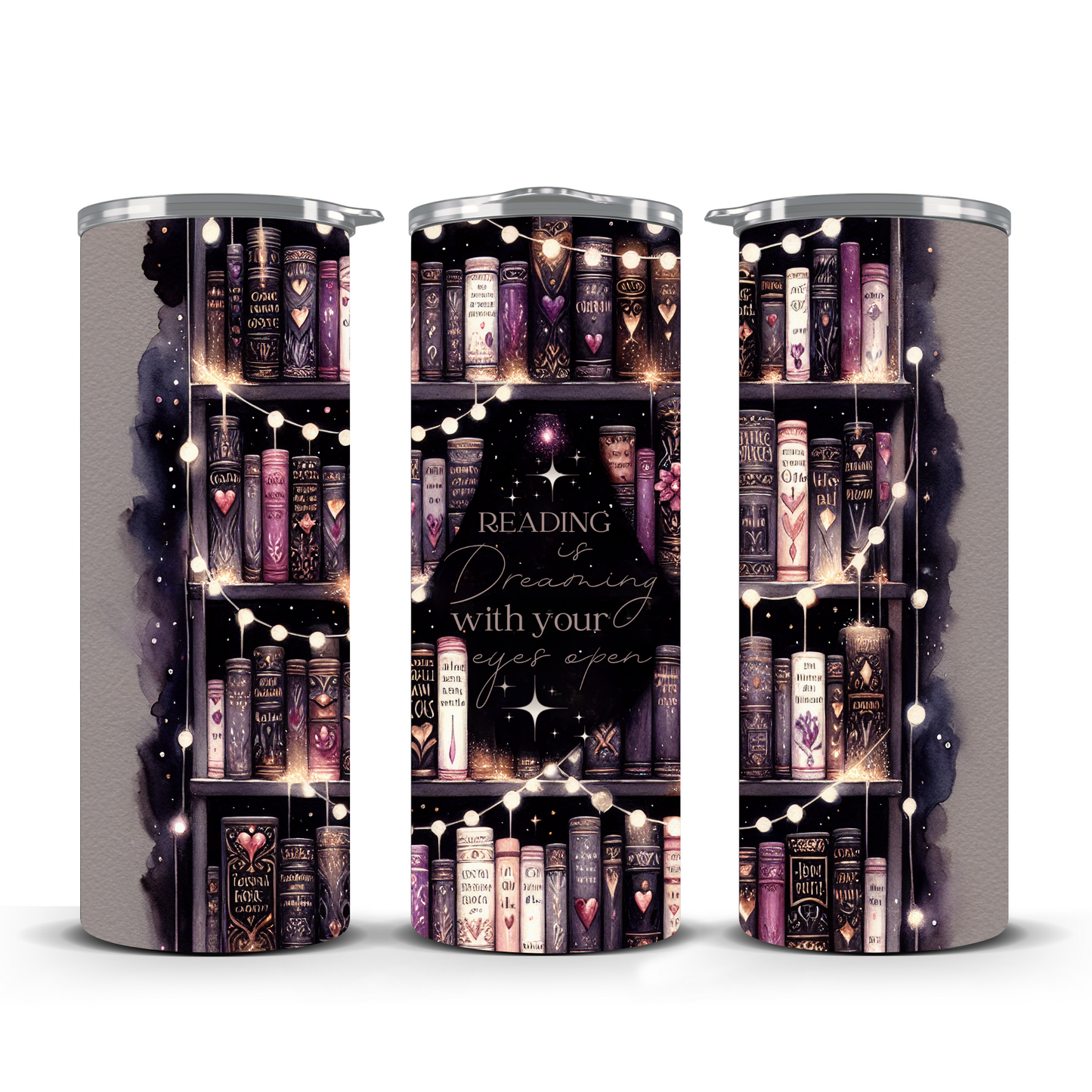 The Dreamer’s Library Stainless Steel Tumbler 20oz.