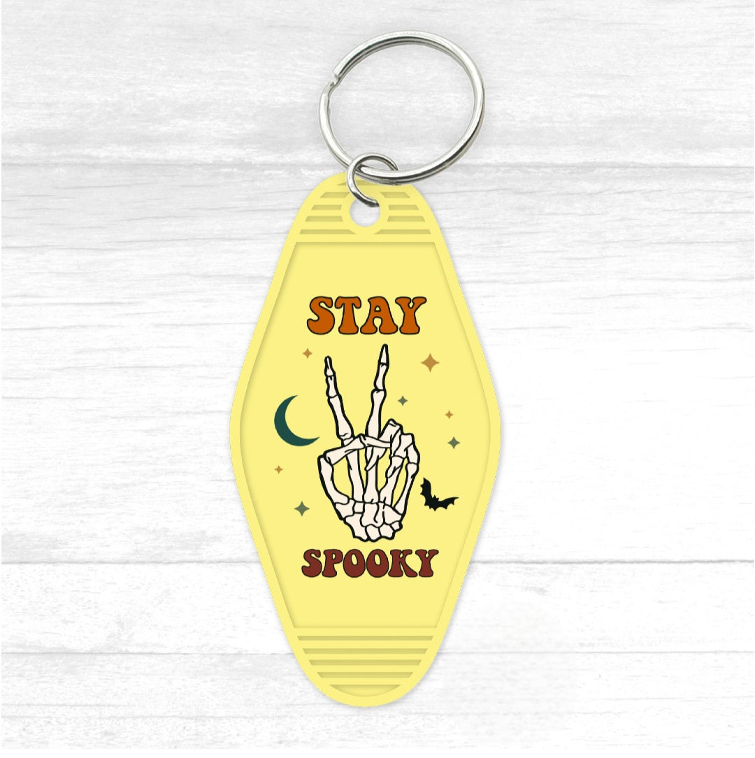 Stay Spooky Motel Keychain