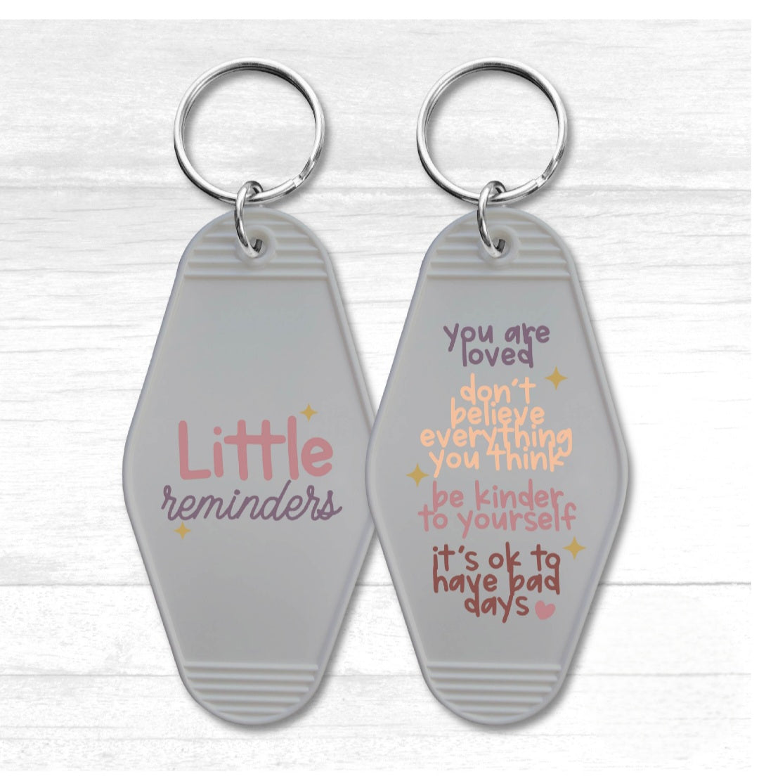 Little Reminders Motel Keychain