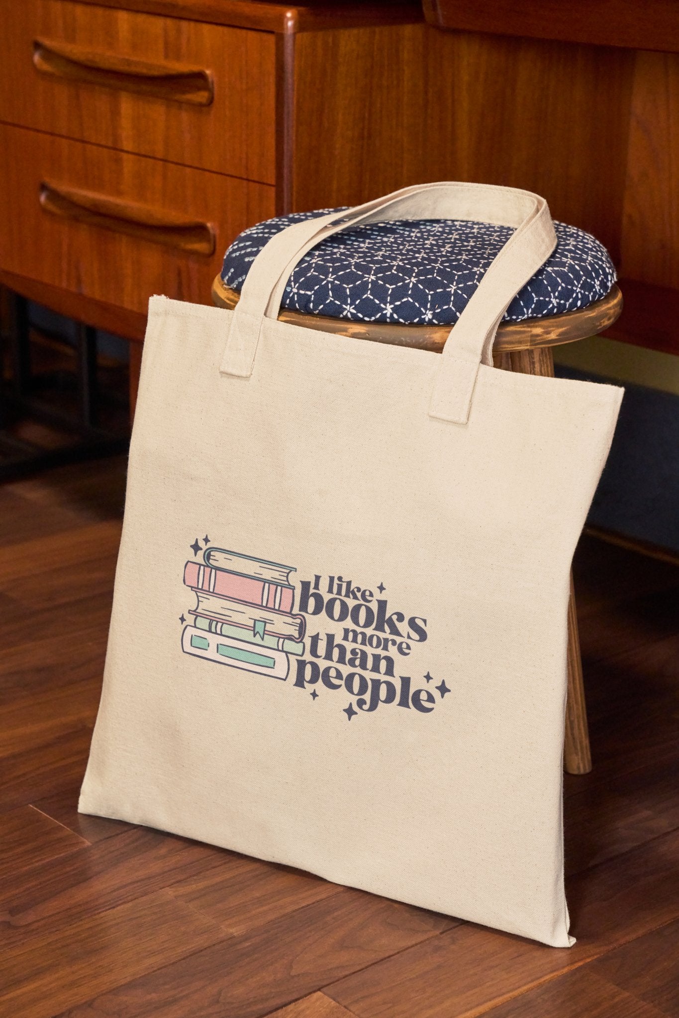 I Look Books More Than People Tote Bag - CGS. Creations
