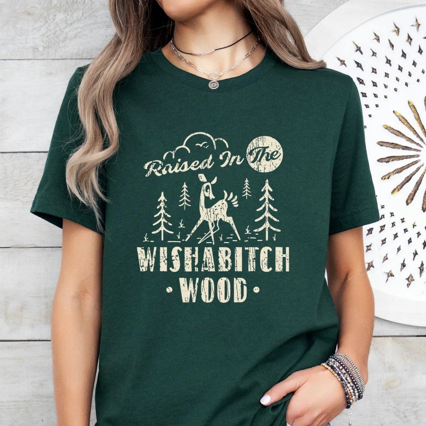 Raised In The Wishabitch Wood T - Shirt - CGS. Creations