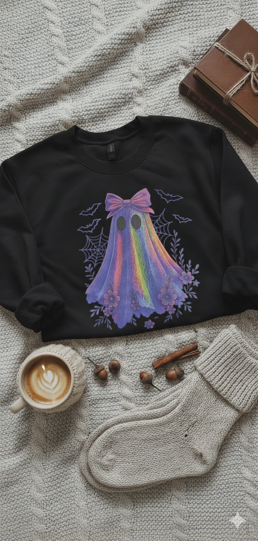 Spooky Ghost Crewneck- Limited Sizing