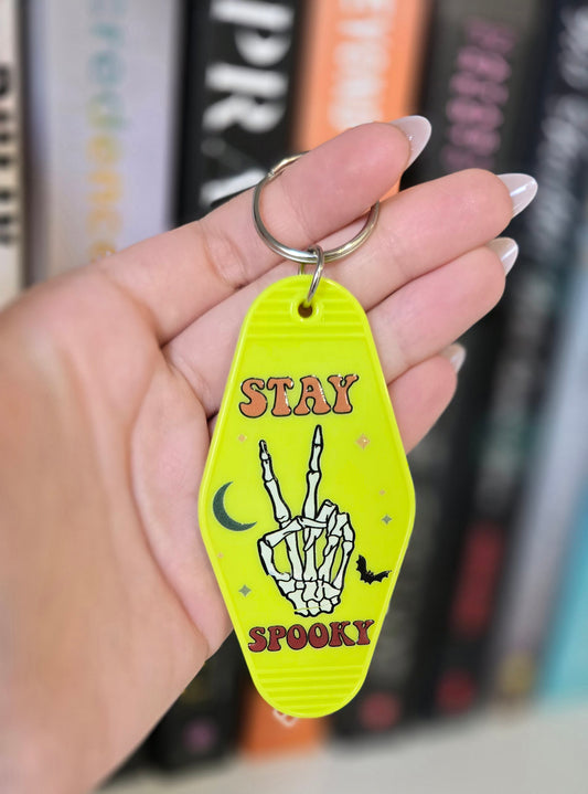 Stay Spooky Motel Keychain