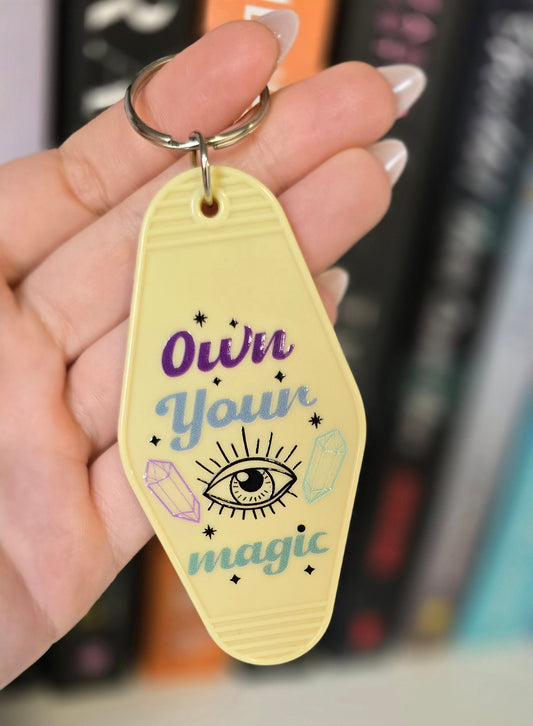 Own Your Magic Motel Keychain