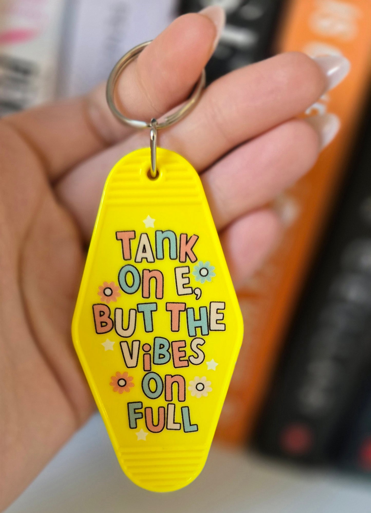 Tank On E Motel Keychain