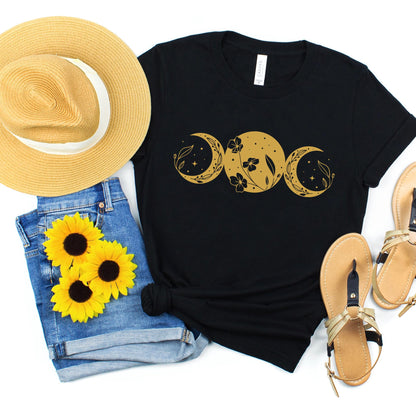 Metallic Gold Moons Shirt