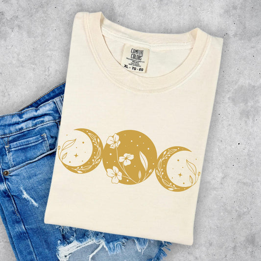 Metallic Gold Moons Shirt
