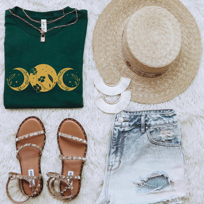 Metallic Gold Moons Shirt