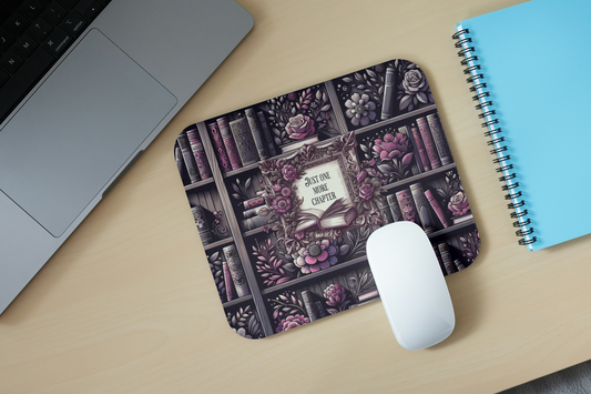 One More Chapter & Bookshelf Whispers Mouse Pad