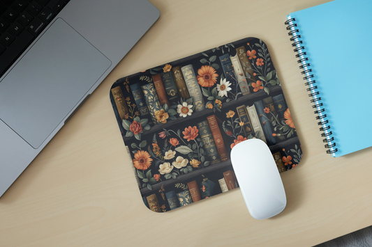 The Vintage Book Nook Mouse Pad