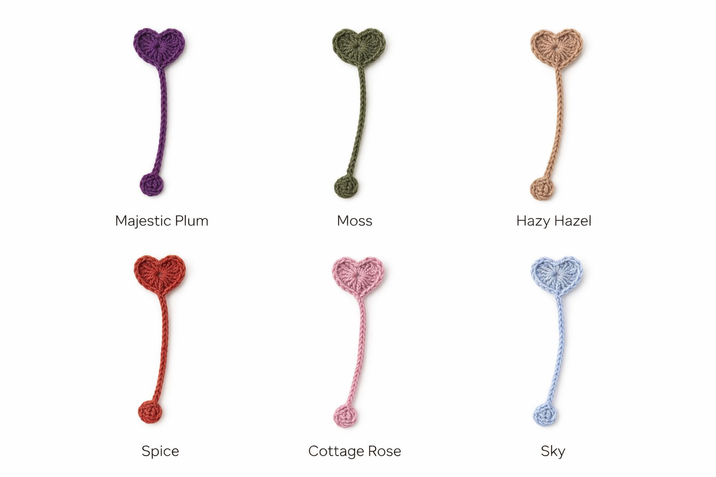 Handmade Crochet Heart Bookmark | Cozy Gift for Book Lovers