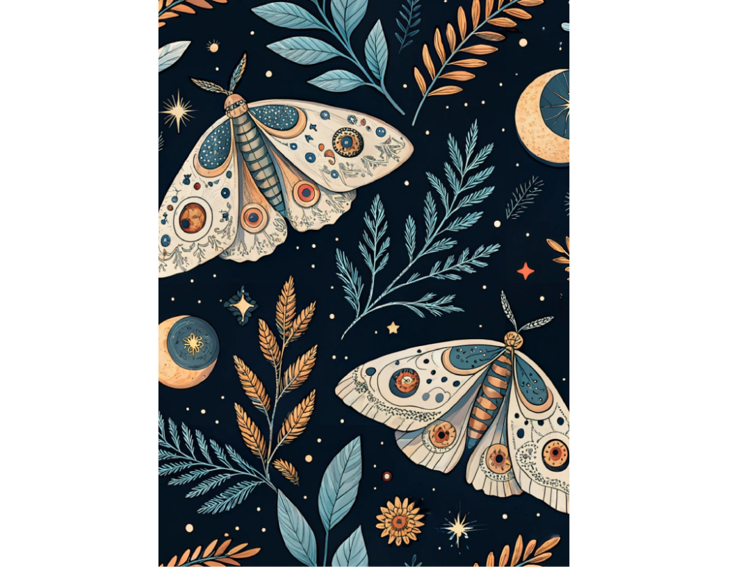 Midnight Moths E-Reader Insert