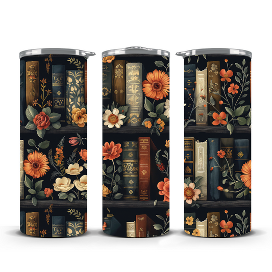The Vintage Florist's Library Stainless Steel Tumbler 20oz.