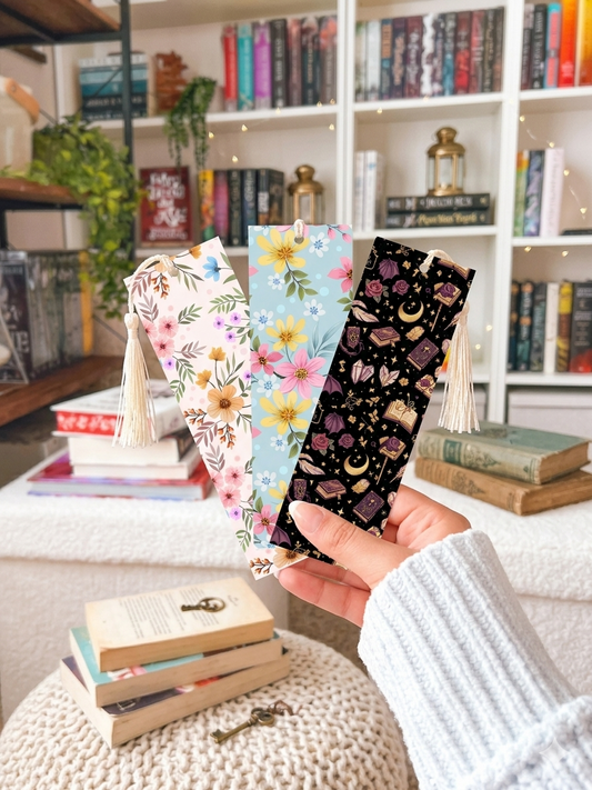 Aesthetic Metal Bookmark Set | Bookish Bookmark with Tassel | Cozy Reader Gift | Booktok Reading Accessories
