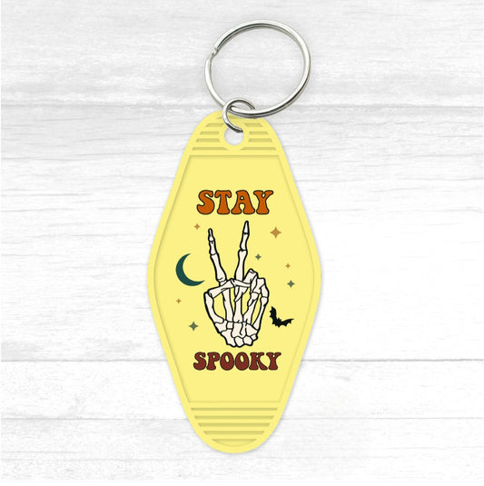 Stay Spooky Motel Keychain