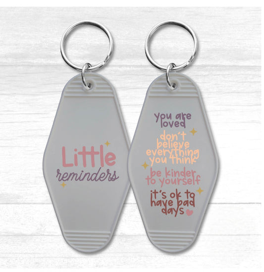 Little Reminders Motel Keychain