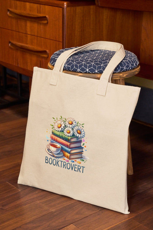 Booktrovert Tote Bag - CGS. Creations