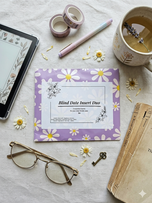 Mystery Kindle Insert Duo – Blind Date Book Inserts