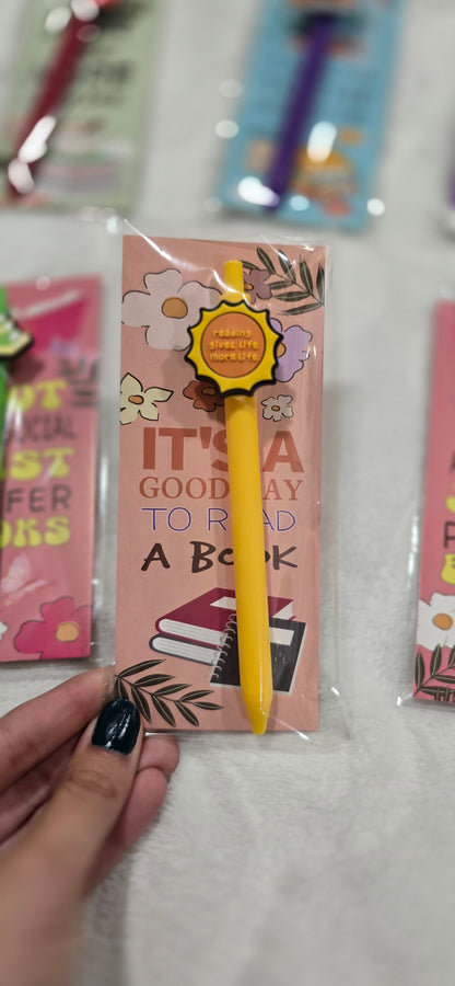 Book Lover’s Bookmark & Pen Set